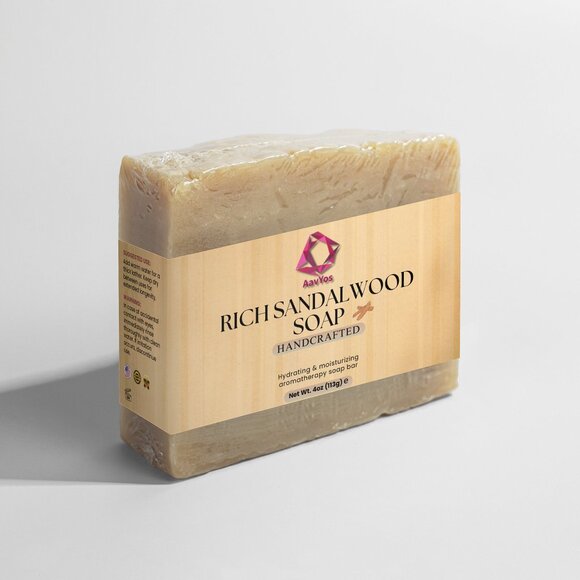 AavYos Luxurious Rich Sandalwood Soap - Picture 2 of 4